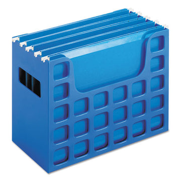Pendaflex® Desktop File With Hanging Folders, Letter Size, 6" Long, Blue freeshipping - TVN Wholesale